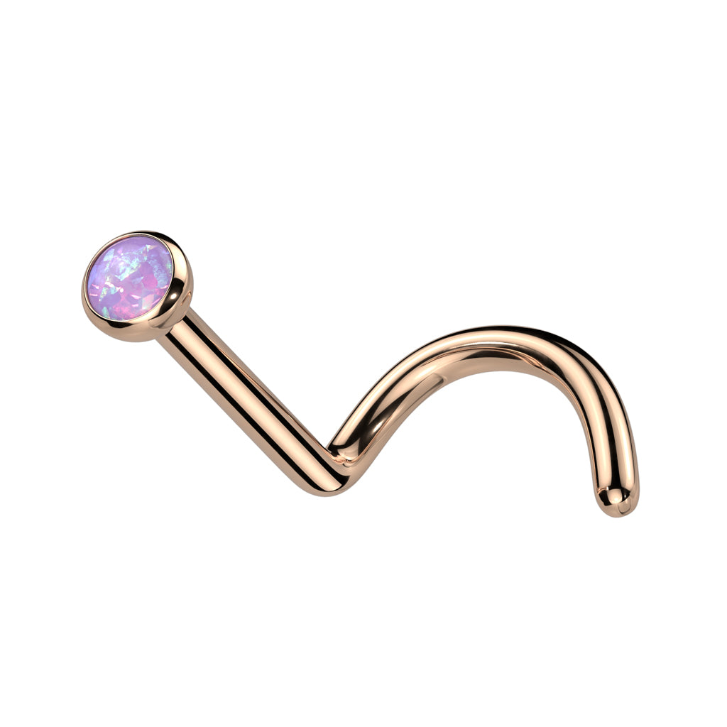 Implant Grade Titanium Opal Ball Top Nose Screw